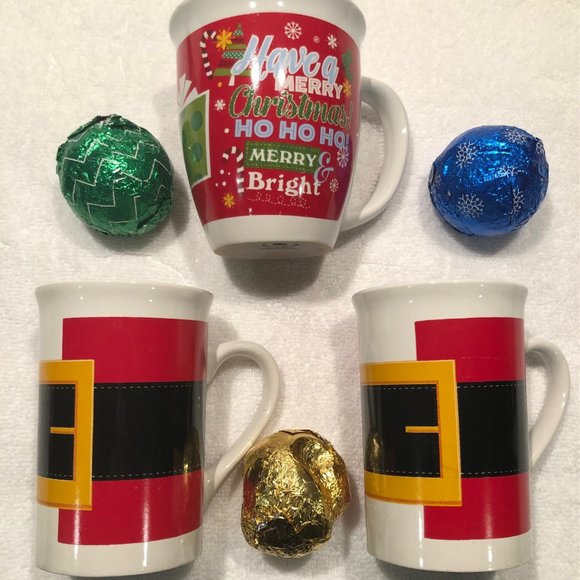 WINTER SEASON RED ROYAL NORFOLK COFFEE MUGS THREE FOR PRICE OF ONE - Picture 2 of 7